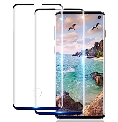 Asskdys Panzerglas Schutzfolie für Samsung Galaxy S10