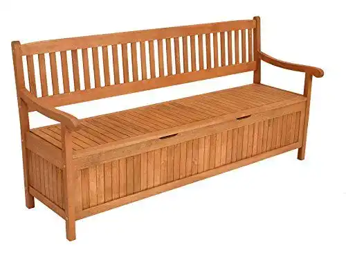 Gartenbank aus Holz DEGAMO Truhenbank Montego XXL 180 cm