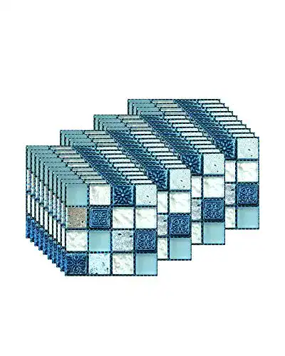 Fliesenaufkleber Fbbules 40 Stück Mosaik für Küche und Bad