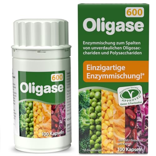 Pro Natura Oligase 600 Tabletten gegen Blähungen, Enzymmischung zur Verdauung