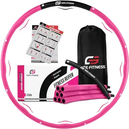 Hula Hoop Reifen von Gate Fitness für Erwachsene und Kinder zum Abnehmen
