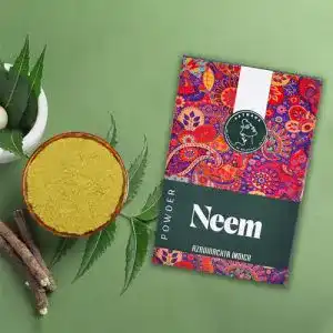 Neem-Pulver Aatmana, Azadirachta Indica, Neemblatt-Pulver für Haar- und Hautpflege