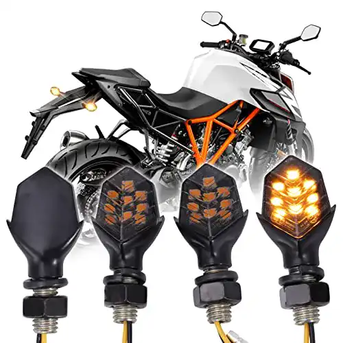Motorrad Blinker Jmtbno 4x LED E-geprüft Universal vorne hinten