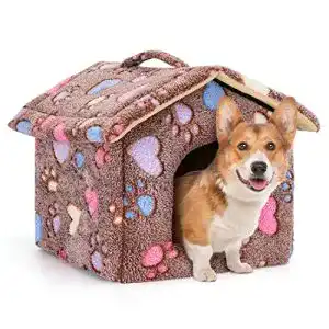 Hundehütte Nobleza für Hunde und Katzen, winterfestes Hundehaus