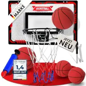 Basketballkorb Wandmontage Valeness Mini Basketballkorb Indoor für Kinder und Erwachsene
