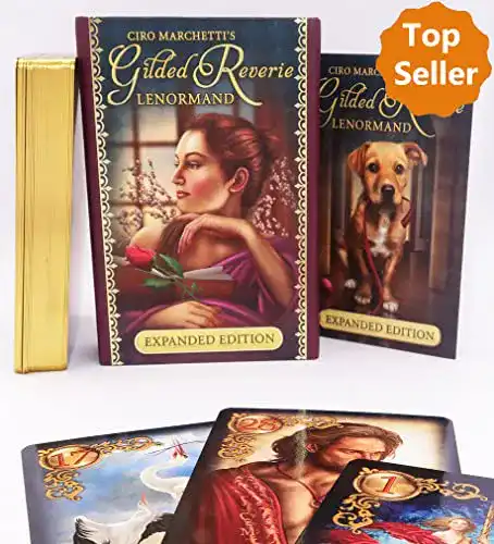 Lenormand-Karten Gilded Reverie von Königsfurt-Urania mit Zusatzkarten
