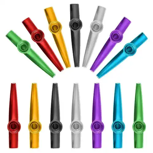 Kazoo Indrnif 14 Stück Set aus Aluminiumlegierung für Musikinstrumente