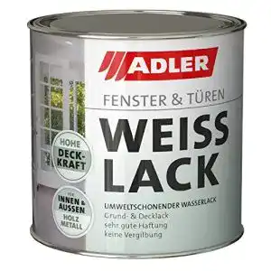 Weißlack ADLER für Fenster und Türen – Matt 750 ml – Acryl