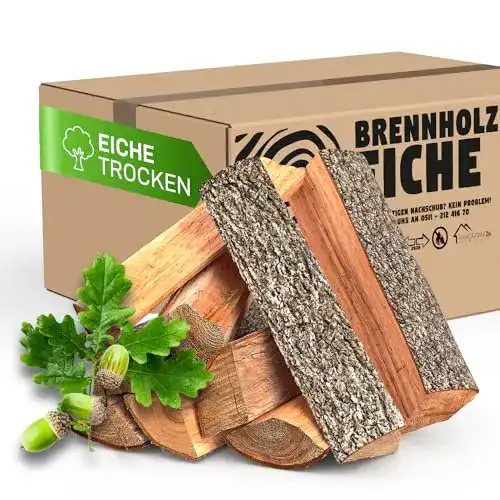 Brennholz Panorama24 30 kg Kaminholz aus reiner Eiche ofenfertig