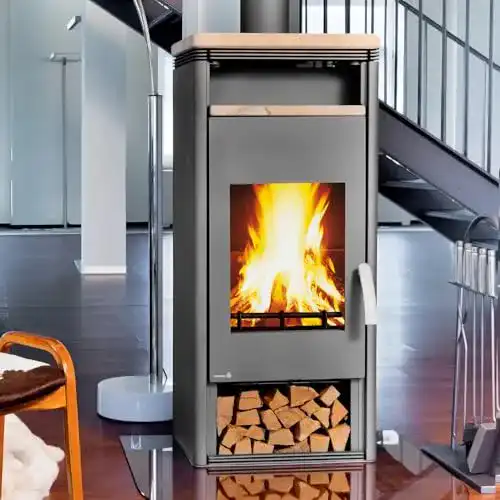 Wamsler Orpheus Kaminofen 6 kW – Holz und Kohle, freistehend