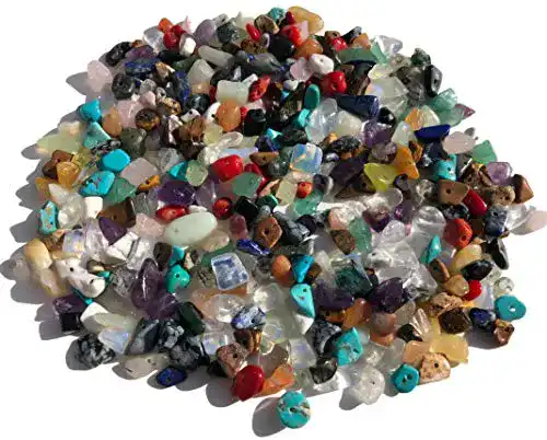 Edelsteinperlen Rhinestone Paradise Naturform 100g Set