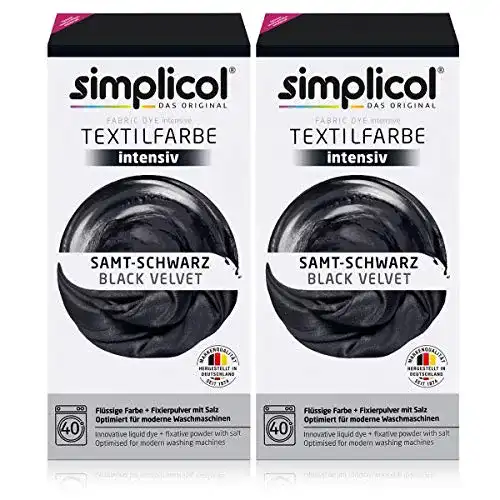 Textilfarbe Schwarz Simplicol 1838 Intensivfarbe für Textilien