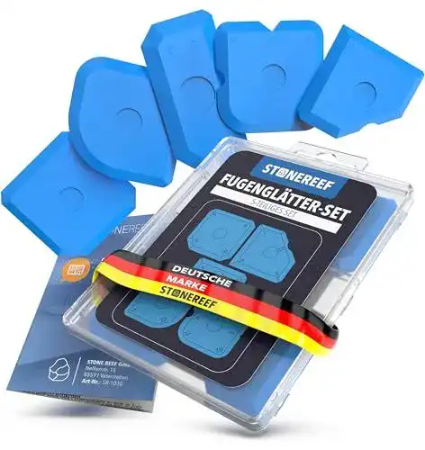 Fugenglätter STONE REEF Silikon Abzieher 5in1 Set für Fugenarbeiten
