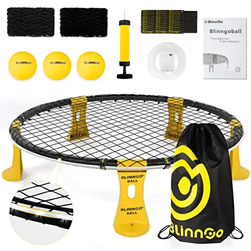 Roundnet Mookis Blinngoball Outdoor Spieleset für Teamspiele