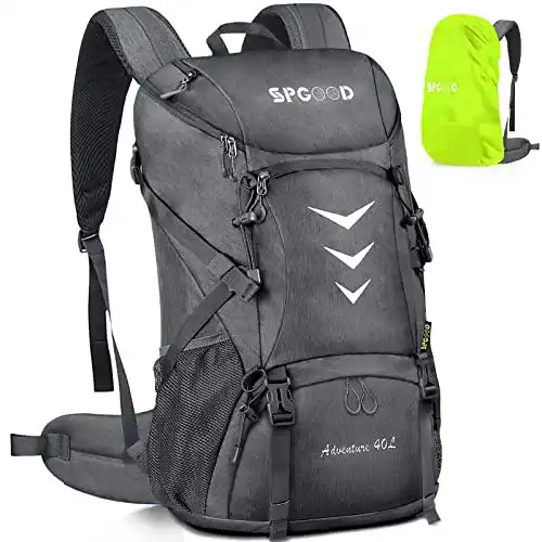 Wanderrucksack mit Netzrücken von SPGOOD in 40L und 50L