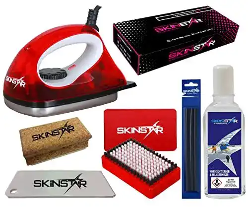 Wachsbügeleisen Skinstar Skiwax Set für Skiwachs mit Zubehör