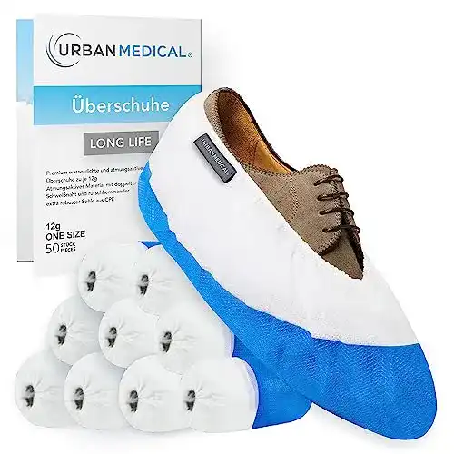 Schuhüberzieher Urban Medical 50 Stück Einweg/Mehrweg rutschfest wasserdicht