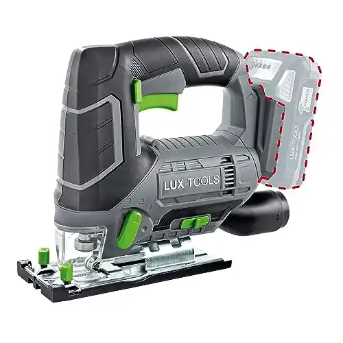 Akku-Stichsäge LUX-TOOLS A-ST-20 mit neigbarem Sägeschuh