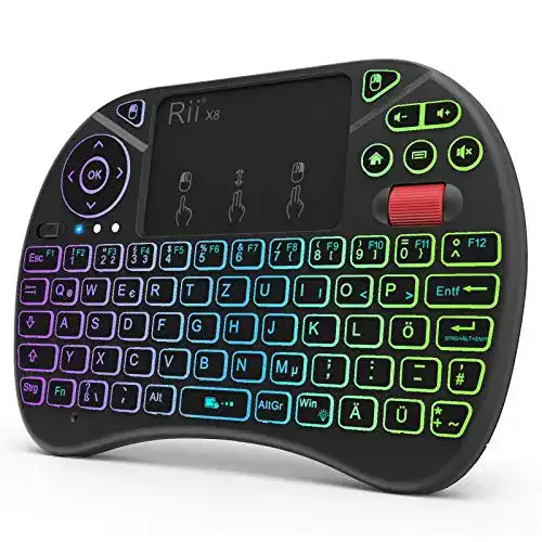 Mini-Tastatur mit Touchpad für Smart TVs und PCs – 2,4 GHz Kabellos