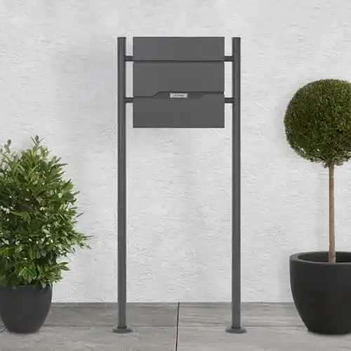 Standbriefkasten ECD Germany mit Zeitungsfach und elegantem Design