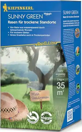 Rasensamen Kiepenkerl Profi-Line Sunny Green für trockene Standorte