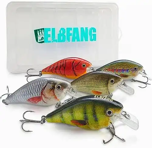 Wobbler Elbfang Crankbait Set 13g 7,5cm für Raubfische