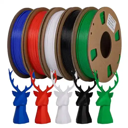 TINMORRY PLA Filament 1,75mm für 3D Drucker, 1,25 kg Kombipack