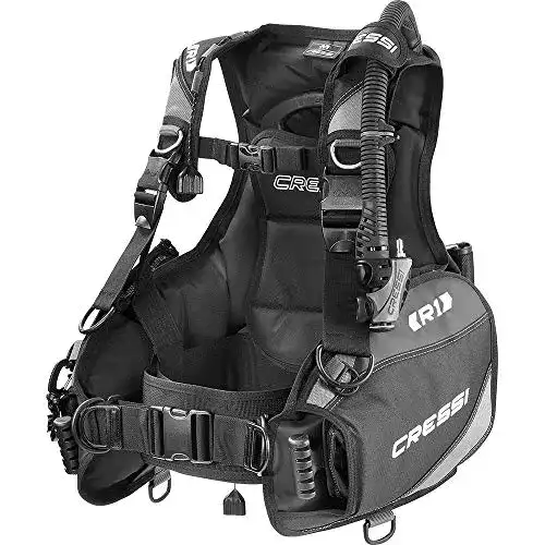 Tauchjacket Cressi R1 für Erwachsene in Schwarz, Größe M