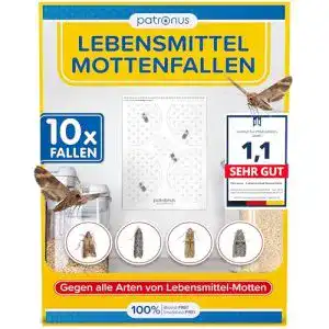 Mottenfalle Patronus Lebensmittelmotten-Falle im Vorteilspack (10 Stück)