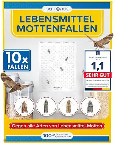 Mottenfalle Patronus Lebensmittelmotten-Falle im Vorteilspack (10 Stück)