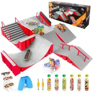 Fingerboard Rampen Set von Cs Cosddi 25 Teile für Mini Finger Skateboards