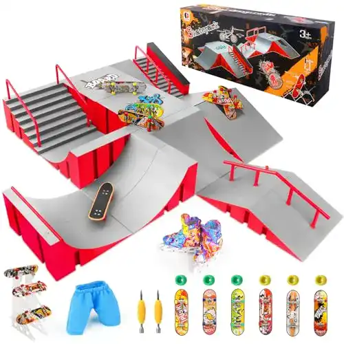 Fingerboard Rampen Set von Cs Cosddi 25 Teile für Mini Finger Skateboards
