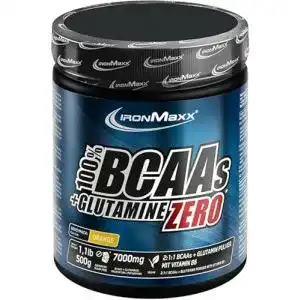 BCAA-Pulver Ironmaxx 100% BCAAs und Glutamin Zero Orange 500g