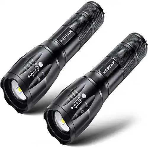 Taschenlampe 1000 Lumen Set von Kepeak 2 Stück