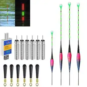 LED-Angelposen Fufre 4 Stück mit Bissanzeiger und Gravity Sensing