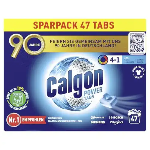 Calgon 4-in-1 Power Tabs für Waschmaschinen zur Kalkvermeidung