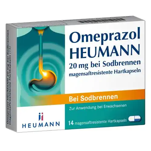 Sodbrennen Tabletten Heumann Omeprazol zur Linderung von Magenbeschwerden