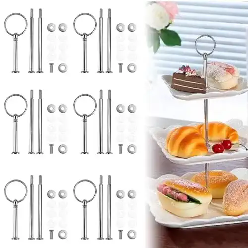 Etagerenstangen Set Dtyguixe 6 Stück für Kuchen und Obsttablett
