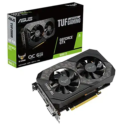 ASUS TUF NVIDIA GeForce GTX 1660 Ti 6G OC Grafikkarte mit 6GB GDDR6