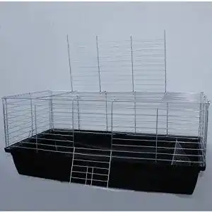 Meerschweinchenkäfig für Heimtiere, schwarz, ca. 100 x 54 x 43 cm