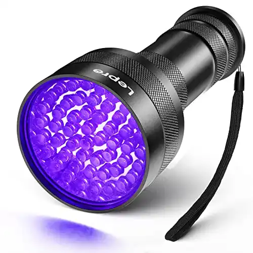 UV-Taschenlampe Lepro mit 51 LEDs für Schwarzlicht-Anwendungen