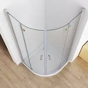 Runddusche Miqu 90 x 90 x 197 cm Duschkabine mit Falttür
