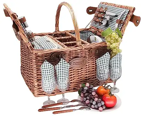 Picknickkorb für 4 Personen von Les Jardins de la Comtesse