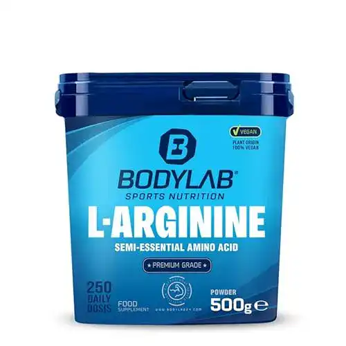 L-Arginin Pulver von Bodylab24, 500g, rein und vegan