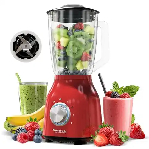 Standmixer mit Glasbehälter und 1400 Watt Leistung von TurboTronic Z-LINE