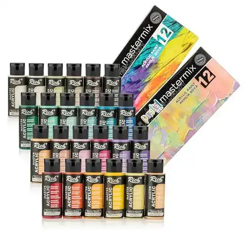 Modellbaufarben Rich Master Acrylic 24 Acrylfarben Set 60ml
