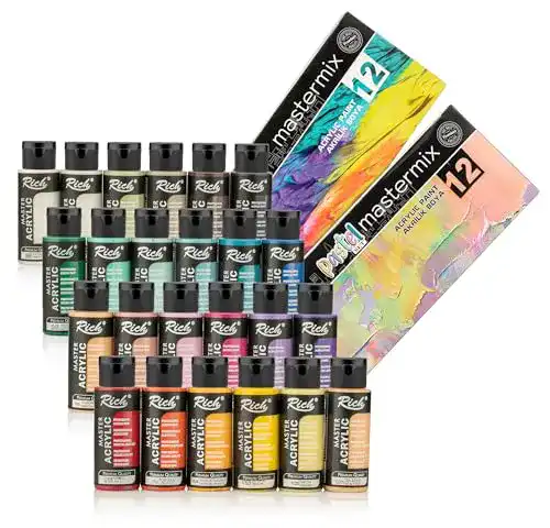 Modellbaufarben Rich Master Acrylic 24 Acrylfarben Set 60ml