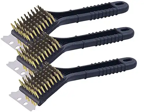 Grillbürste Messing Pearl 3er-Set für effektive Grillreinigung