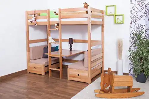 Hochbett mit Schreibtisch – Funktionsbett für Kinder