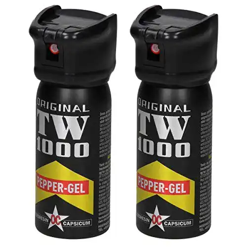 Pfefferspray Gel im 2er Pack für Selbstverteidigung